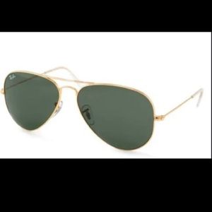 Ray-Ban Small metal aviator sunglasses and case!